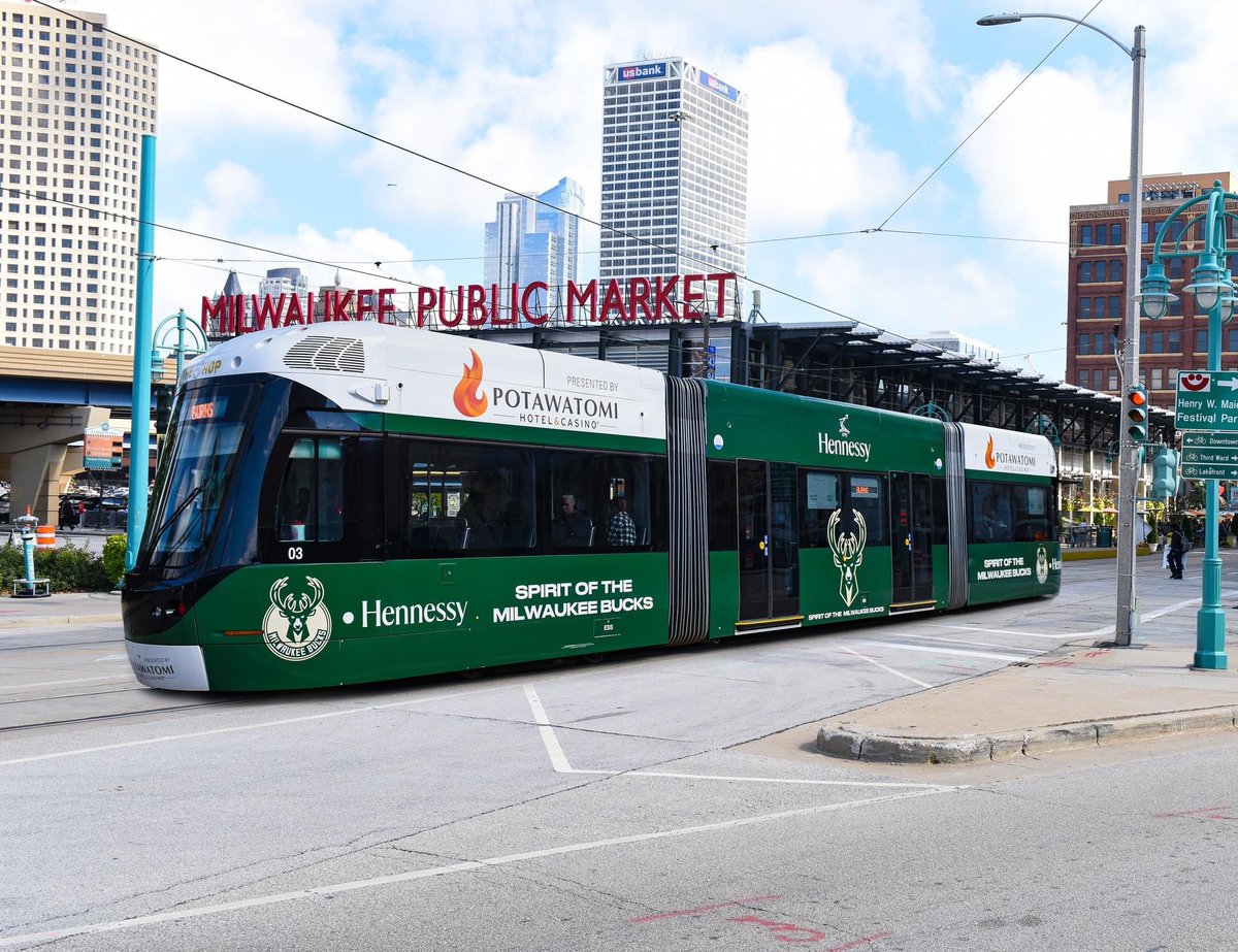 Ding! Ding! All Aboard!
To kick off the Milwaukee Bucks season, The Hop is wrapped in the Spirit of the NBA!
Take a ride, grab a drink at the Hennessy Bar inside Fiserv Forum and cheer on Giannis, Bobby, Jrue &amp; all the Bucks:
badgerliquor.com/spirit-of-the-…