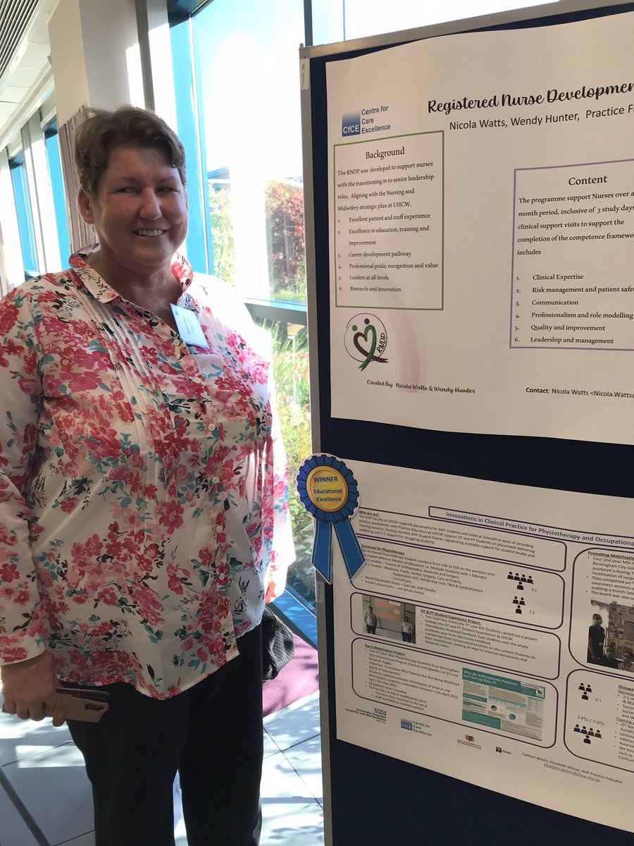 TraceyBrigstoc4's tweet photo. Great day celebrating Centre for Care Excellence truly inspirational !! Our poster award winners ! @CNOEngland @pathway_team @elainepclarke @ninamorganNHS @vickyADN @nhsuhcw https://t.co/A1cU9DTdPx