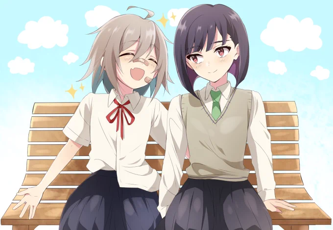 せるぷりベンチ座ってくれ・・・ 