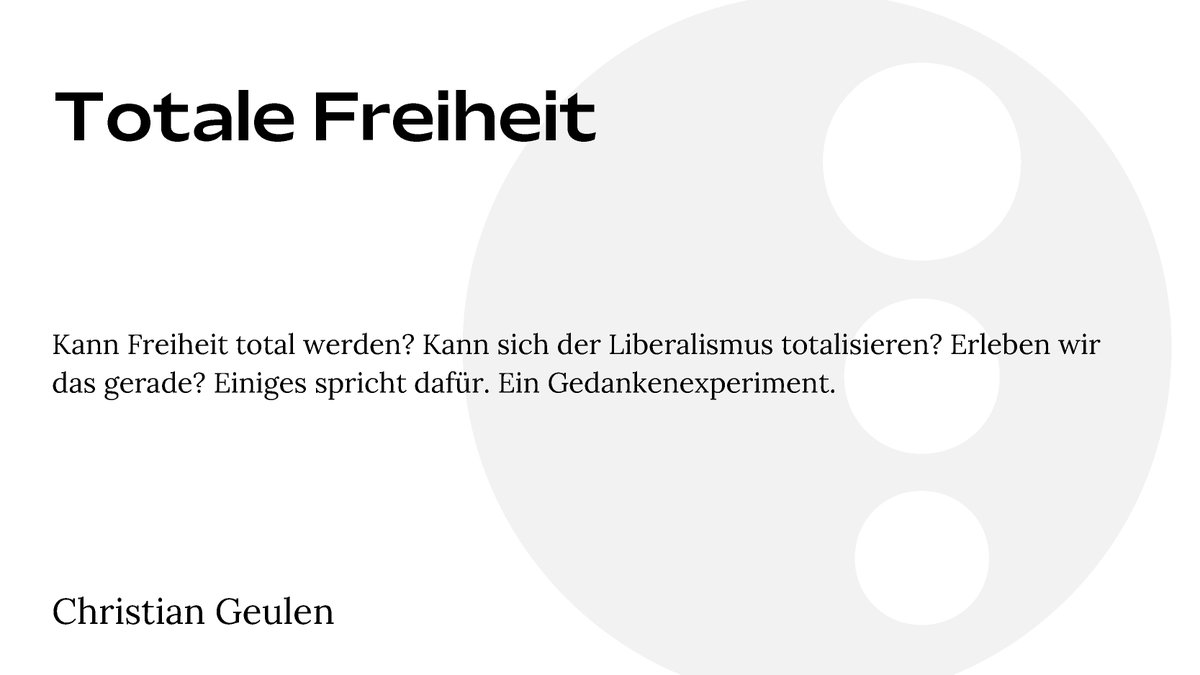 Die ersten #rauchzeichen-Kolumnen sind online! Den Auftakt macht der Historiker und Mitherausgeber Christian #Geulen mit einem Text in seiner Kolumne #wertevonheute: rauchzeichen-online.de/christian-geul….