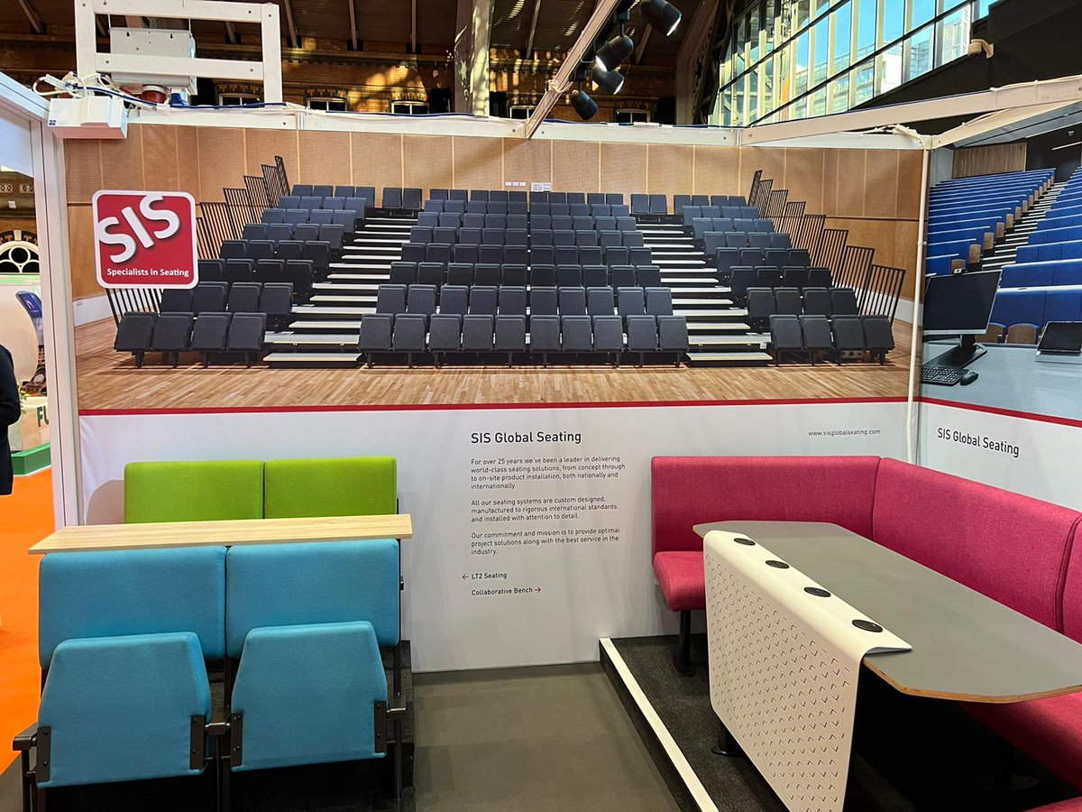 We've had a great first day at this year's Educational Estates expo but it's not over yet! The team will be on stand 405 at Manchester Central until 6pm if you'd like to discuss your seating requirements. #specialistsinseating