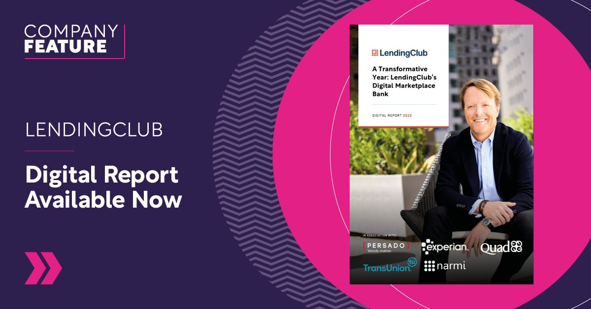 FinTech Magazine (@fintechmagazine) on Twitter photo As customers look to make their money work better for them, <a href="/LendingClub/">LendingClub</a> is disrupting traditional banking with a new approach. We spoke to Scott Sanborn, CEO, here: bit.ly/3T87eRJ
Powered by: <a href="/Persado/">Persado</a>, <a href="/Experian/">Experian</a>, <a href="/QuadGraphics/">Quad</a>, <a href="/TransUnion/">TransUnion</a>, <a href="/Narmi_Tech/">Narmi</a> As customers look to make their money work better for them, <a href="/LendingClub/">LendingClub</a> is disrupting traditional banking with a new approach. We spoke to Scott Sanborn, CEO, here: bit.ly/3T87eRJ
Powered by: <a href="/Persado/">Persado</a>, <a href="/Experian/">Experian</a>, <a href="/QuadGraphics/">Quad</a>, <a href="/TransUnion/">TransUnion</a>, <a href="/Narmi_Tech/">Narmi</a>