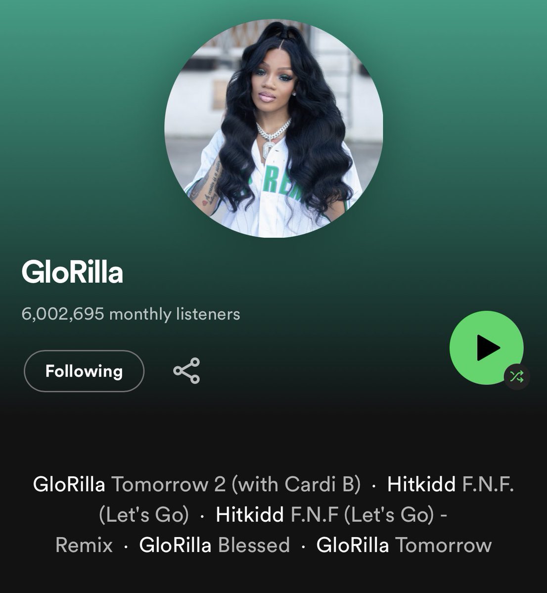 GloRilla Updates On Twitter GloRilla Has Now Surpassed 6 000 000 glorilla-updates-on-twitter-glorilla-has-now-surpassed-6-000-000
