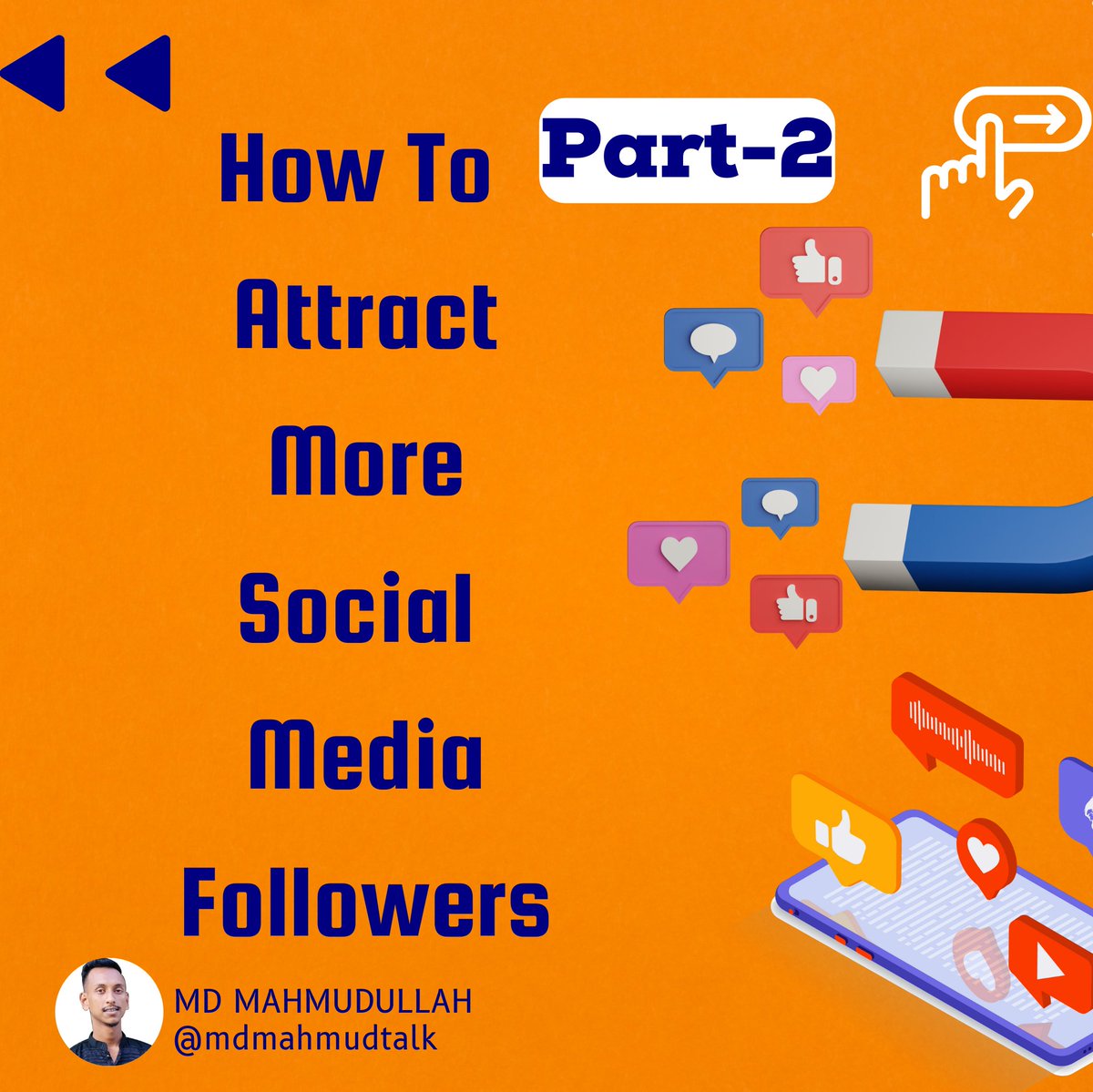 🔴𝐇𝐎𝐖 𝐓𝐎 𝐀𝐓𝐓𝐑𝐀𝐂𝐓 𝐌𝐎𝐑𝐄 𝐒𝐎𝐂𝐈𝐀𝐋 𝐌𝐄𝐃𝐈𝐀 𝐅𝐎𝐋𝐋𝐎𝐖𝐄𝐑𝐒
👉 𝐏𝐀𝐑𝐓-2

Check Full Post On Instagram👇
instagram.com/p/CjyGD50v4Of/

#socialmediatips #SMM #digitalmarket #Wuhan #mdmahmudtalk