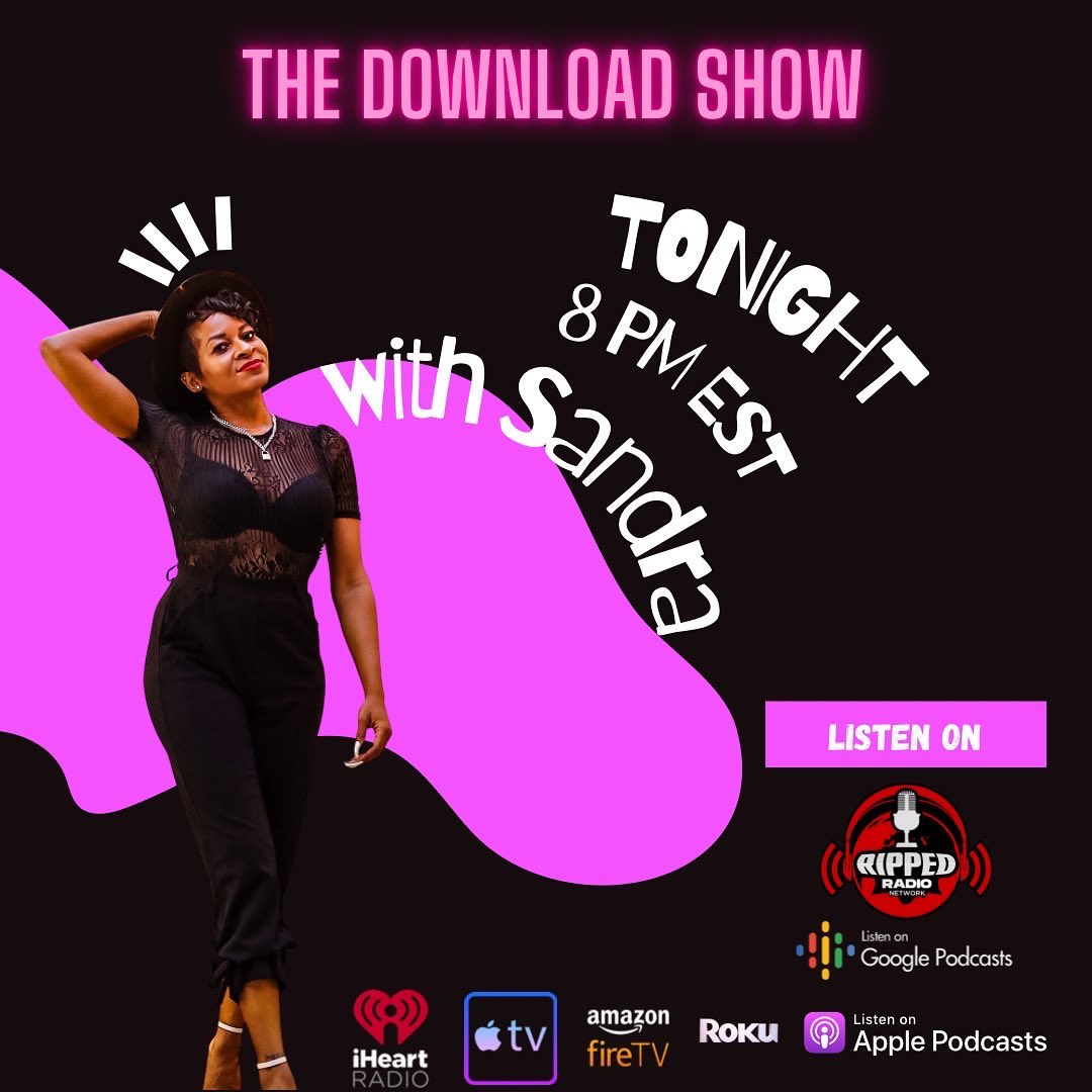 Downloadshow_'s tweet photo. Are y’all ready TONIGHT 8PM est !? with @Just1Sandra &amp; 
The Black Trump 👀
 We have a lot to unpack tonight! Only on https://t.co/QEECnpvkwk 
#liveshow https://t.co/YUFi8BmwZD