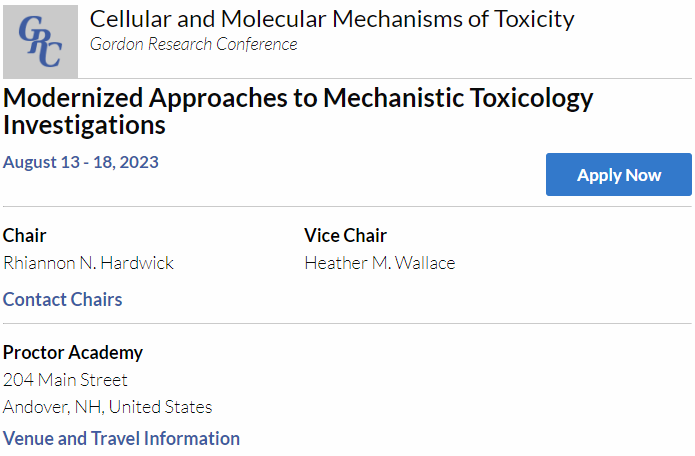 tamutox's tweet photo. The Cellular and Molecular Mechanisms of Toxicity Gordon Research Conference is a premier, international scientific event for toxicologists! @tamutox and @TiCER_aggies Dr. Weston Porter will be presenting! Consider attending!!
https://t.co/fDTCuiQNa5 https://t.co/DecAKc7sIh
