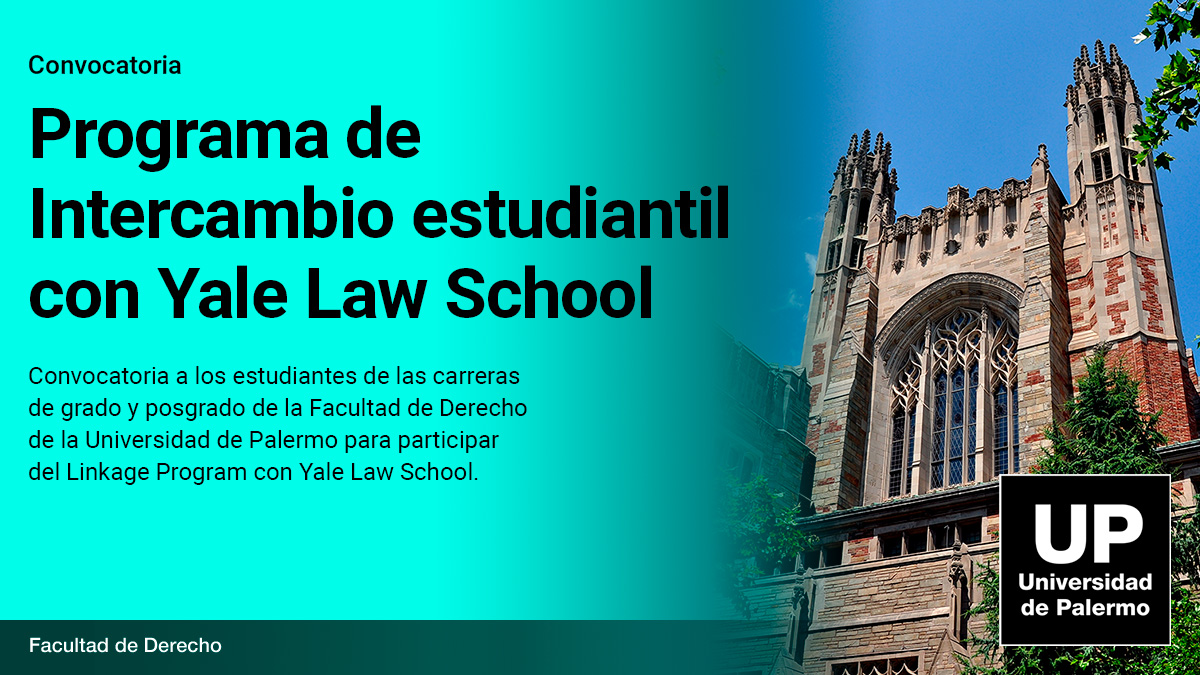 UPderecho's tweet photo. Convocatoria abierta 📣⚖ Programa de intercambio estudiantil con @YaleLawSch
Estudiantes de la Facultad de #DerechoUP son becados para participar del Programa de Intercambio #LinkageProgram.
Cierre de postulaciones 📅 4/11
Más información 📲 https://t.co/IOwpjYp1FZ https://t.co/esZ4RdZQoo