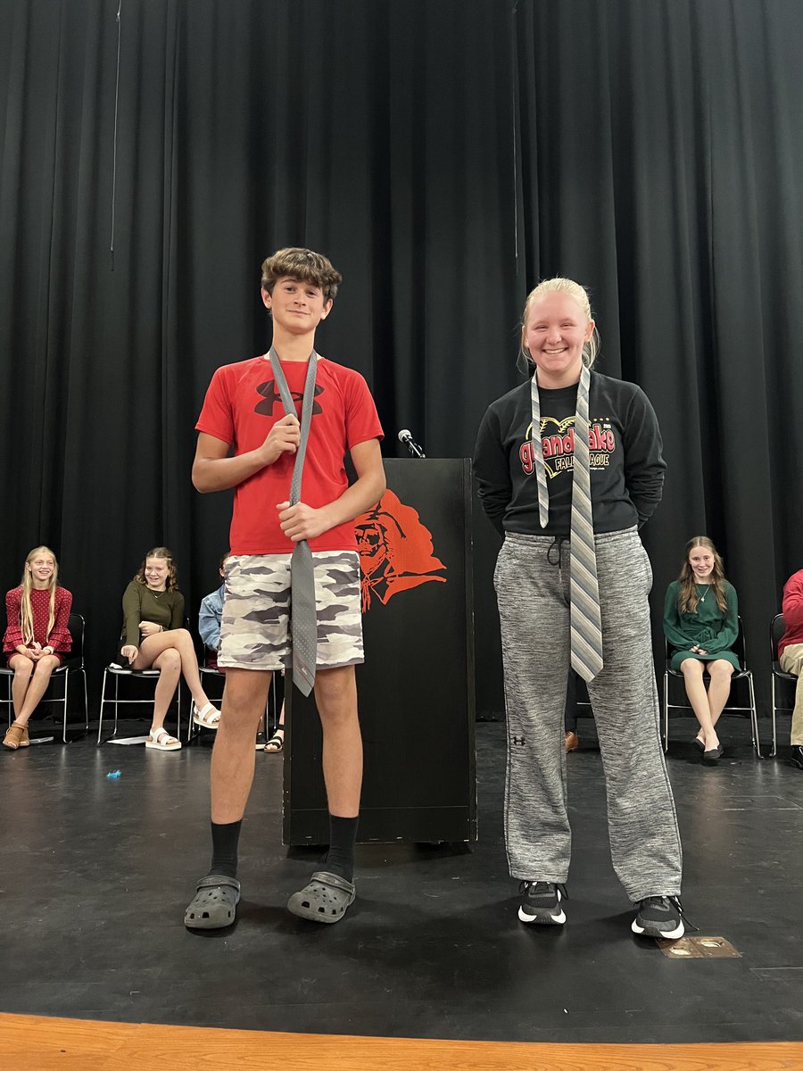 CWMiddleSchool's tweet photo. Not only are students learning about our veterans, but also how to honor them by learning to tie a tie. The annual tie tying contest did not disappoint! #cavpride https://t.co/eVqa16xDYc