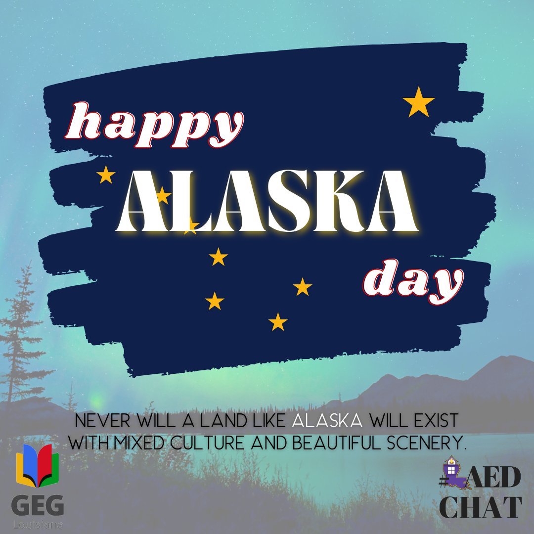 October 18th is #AlaskaDay. 
Did you know that today commemorates the transfer of the territory of Alaska from Russia to the United States, as well as the first time that the American flag was flown in Alaska, on October 18, 1867.