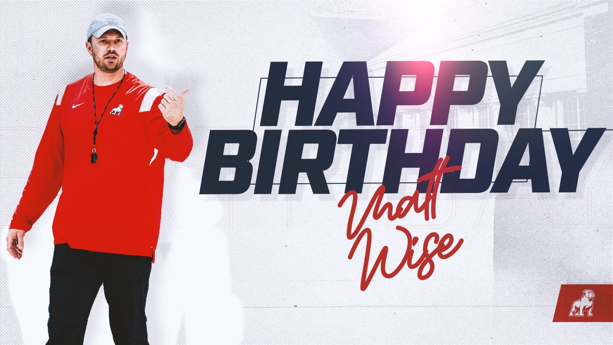 𝐇𝐚𝐩𝐩𝐲 𝐁𝐢𝐫𝐭𝐡𝐝𝐚𝐲, @CoachMattWise‼️ We hope you have an amazing day 🥳 #AllForSAMford