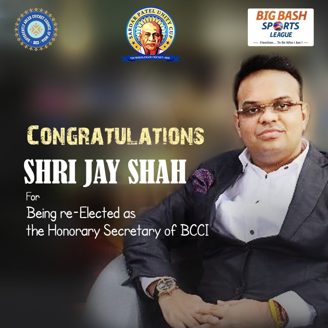 BigBashSportsL2's tweet photo. Big bash Sports League congratulates all the members of BCCI for their election as the office bearers in the AGM held in Mumbai. Wishes to Shri @JayShah Ji & Shri @ShuklaRajiv Ji for their re-election as Secretary & Vice President respectively.
#Dcci #bcci #BCCIElection #bbsl https://t.co/Mgml85WWlO