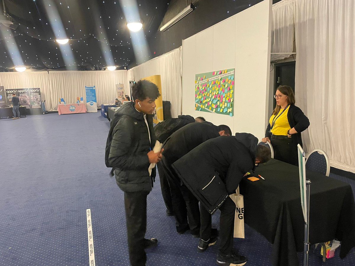 Our Year 11 students attended the Next Generation Careers Fair, Elland Road. They are exploring post 16 options. Looks fab! #careersfair