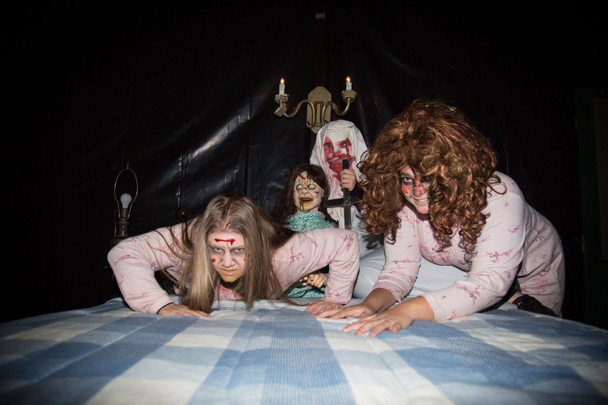 Woodloch's tweet photo. Things that go BUMP in the night... loving our #HauntedWalk this season! #poconomtns #hawleyPA #honesdalePA https://t.co/dyF7kXMKO9