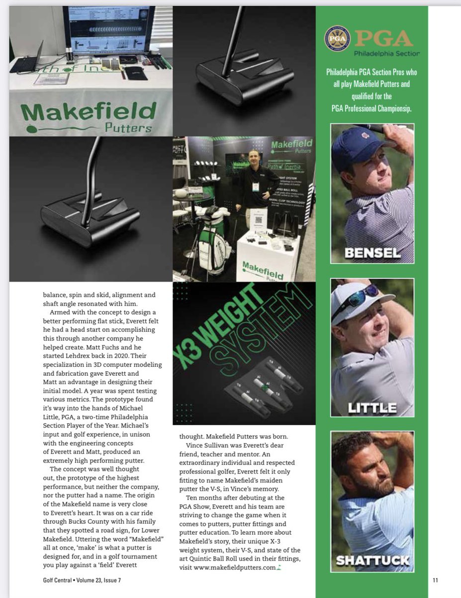 We made the cover of Golf Central Magazine! Check out the latest article on the Makefield V-S. issuu.com/editorinchief/… #makefieldputters #makefieldputter #makefield #makeputt #golf #golfswing #golflife #golflove #golfer #golfcourse #golfpro #golfprofessional #putter #putterjawn