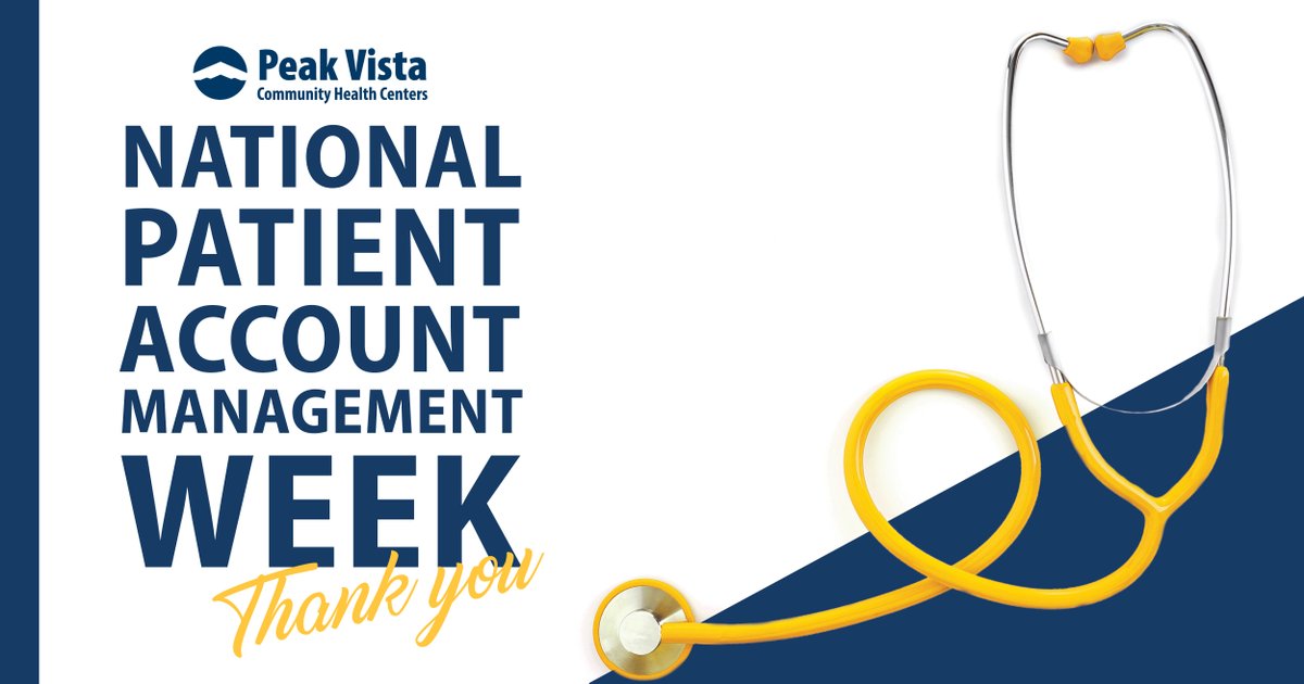 PVCHC's tweet image. We're celebrating National Patient Account Management Week! Peak Vista's Patient Accounts team works diligently to ensure that our patients get the care they need. We would like to take this week to thank and honor them for all that they do! 

#PAMWeek 
#EmpoweringOpportunity
