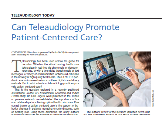 Can teleaudiology promote patient-centered care? Find out with #TeleaudiologyToday. ow.ly/oJH150L1lfS