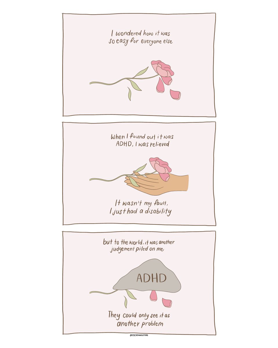 zoetryandlette1's tweet photo. This comic is part of the #adhdcosmictakeover hosted by @dreamadoodles this year!October is ADHD awareness month and I wanted to share my journey with ADHD and judgements.
#ADHDawarenessmonth #artcomics #ADHDartist #adhdcomics #adhdawareness #neurodivergent https://t.co/9O9GB7BtHr