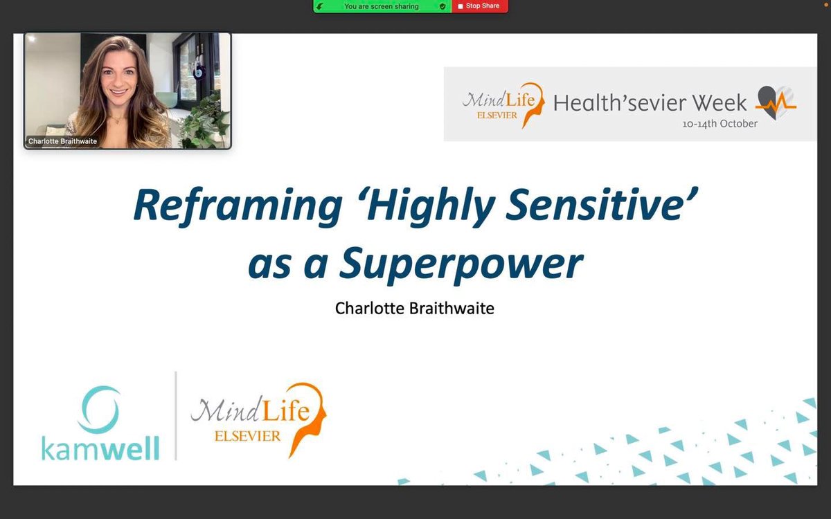 One of the things I love about my work is supporting forward-thinking organisations like <a href="/ElsevierConnect/">Elsevier</a> <a href="/KamwellLtd/">Kamwell</a>. Last week I presented on Reframing Highly Sensitive as a Superpower to over 100 of their wonderfully engaged employees last week. Have you heard about #hsp?