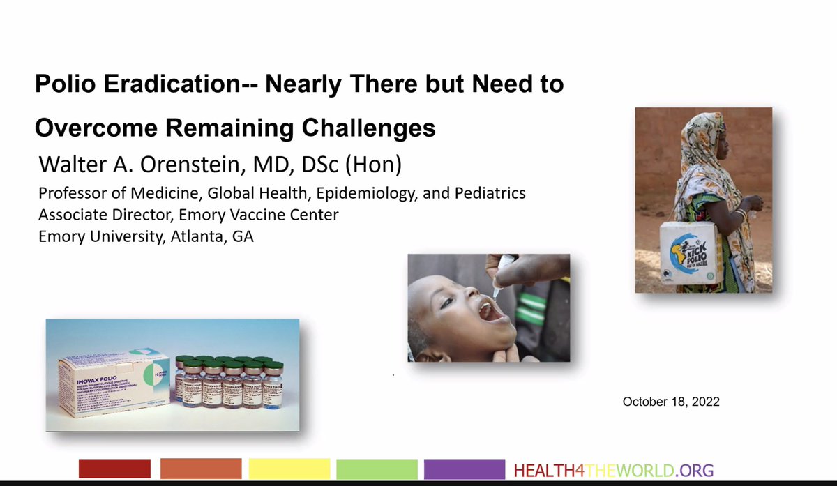 Polio is completely preventable with vaccination. It has no cure & causes paralysis Recently in NYC, #polio was declared as public emergency disaster This emphasizes need for vaccination in children in US & globally Ongoing @charityh4tw grandrounds: us02web.zoom.us/webinar/regist…