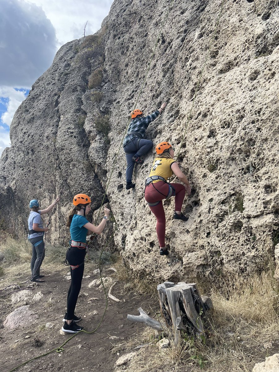 LMS_AP22's tweet photo. A couple weeks ago our student council had a day of leadership learning and climbing up in Sinks Canyon. Huge thanks to Mrs. Jensen and Stacey Wells with CWC for putting this together!! #LMS #LMSStuCo #EverySaberEveryDay #JustBeCool https://t.co/2USTAtd7ZY