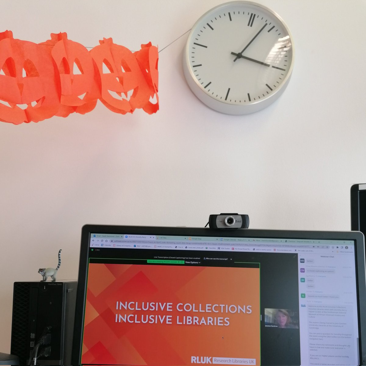 highly recommend matching your office decor to the webinar colour scheme #RLUKICIL