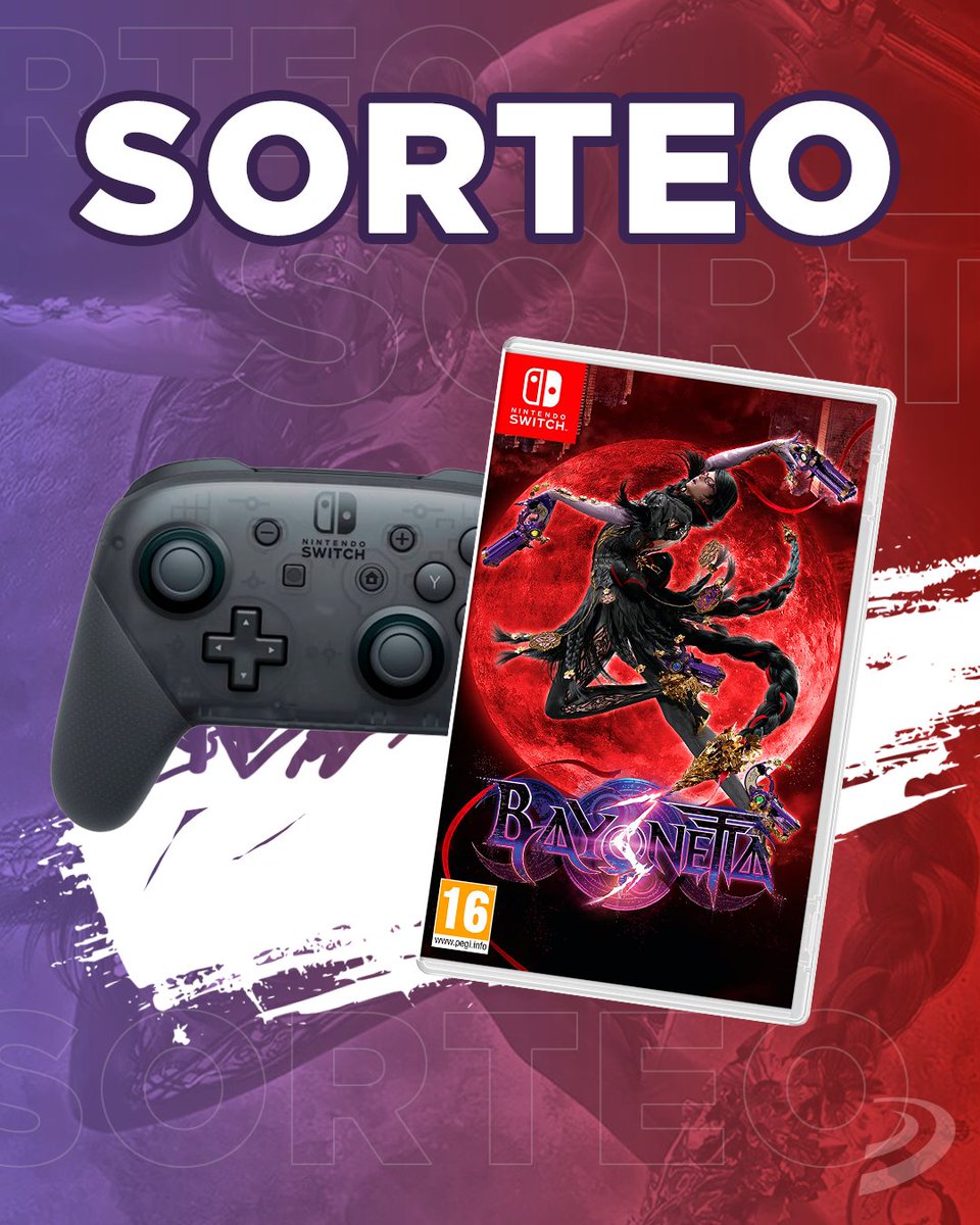 3djuegos's tweet photo. SORTEO 🔔 ¡Llévate una copia física de Bayonetta 3 + Mando Pro de Nintendo Switch!

✅ Síguenos @3djuegos 
✅ RT este tuit
✅ Usa #MultiversoBayonetta y dinos cuál es tu Bayonetta favorita

Hasta 23:59 y solo España https://t.co/i5w17oHWRS