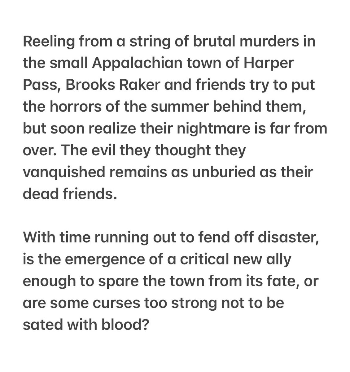 It’s finally release day!

I’m so excited to share this story. It’s dark, twisty, unrelenting, and unforgiving. 

If you plan to make travel arrangements to Harper Pass, you may only need one-way.

books2read.com/u/bMxE5X

Signed copies👇
shawnburgessauthor.com/product/ghosts…

#horror #books