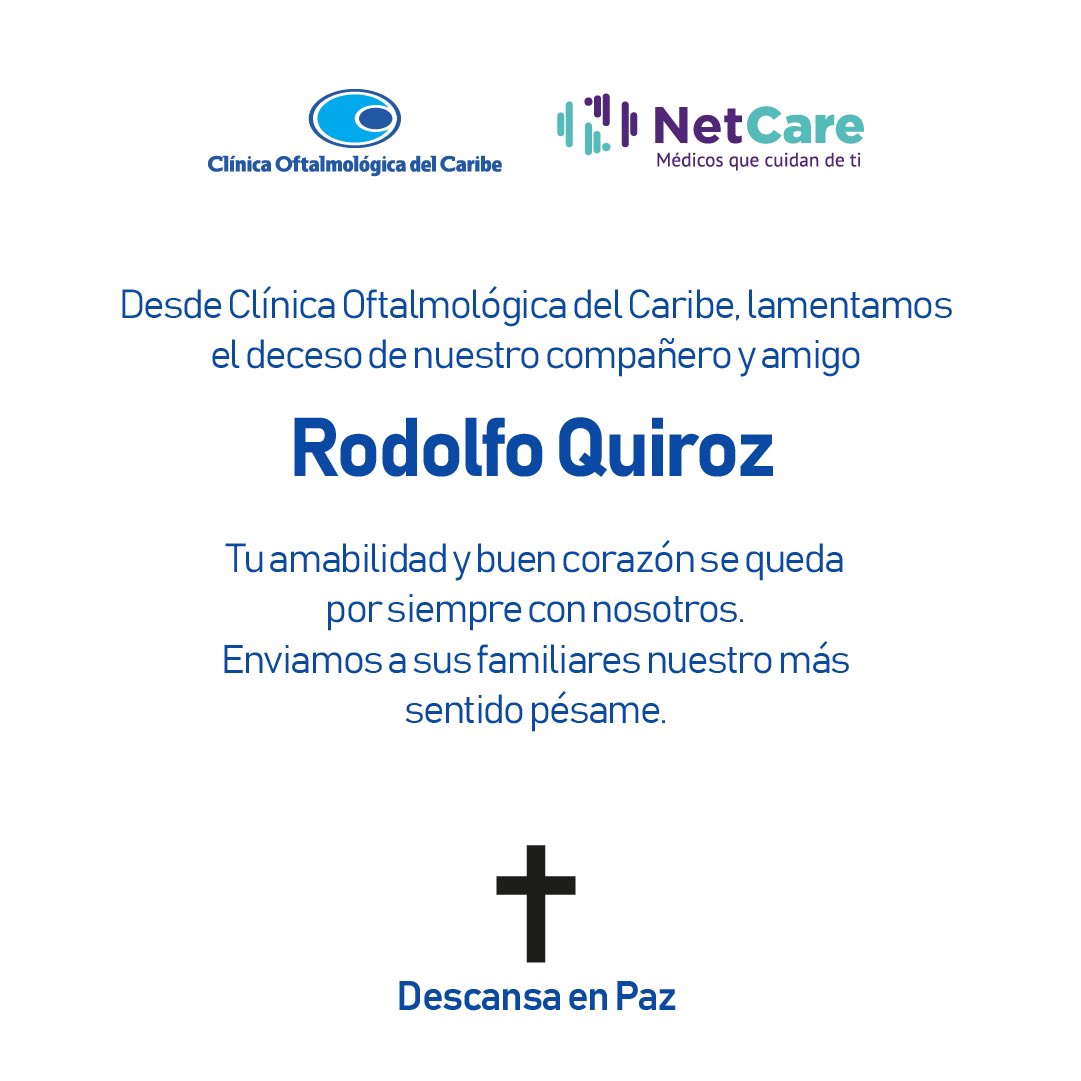 ViuCol's tweet photo. Hoy, con gran tristeza, desde nuestra familia Cofca, lamentamos el deceso de un compañero y amigo incondicional, Rodolfo Quiroz. 
Que en paz descanses 🙏🏻💙. https://t.co/6ZAAj6Hq7v
