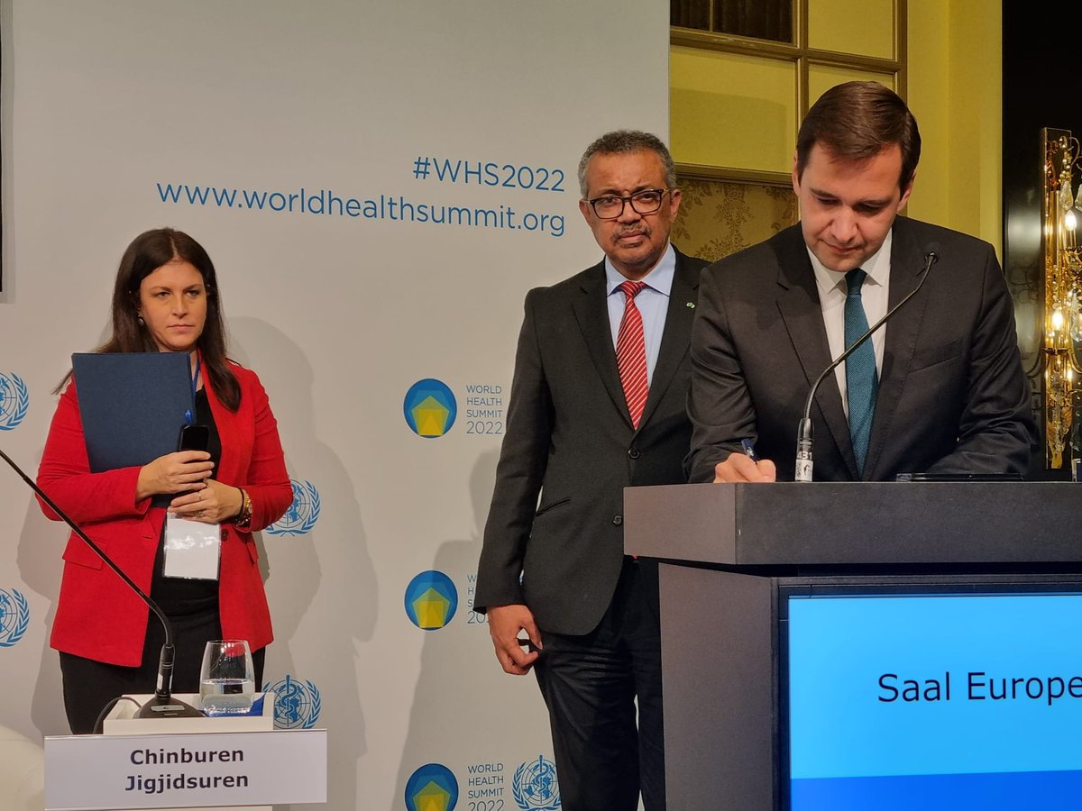 📌 UNITE &amp; <a href="/WHO/">World Health Organization (WHO)</a> signed an MoU during the <a href="/WorldHealthSmt/">World Health Summit</a>

Focus of this partnership:
🔸#Equitable access to Health with a focus on adequate budget allocation for #UHC
🔸#Sustainable financing for #HealthSystems Strengthening
🔸Strengthening the #GlobalHealth security architecture