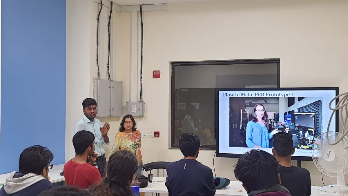 AICSEED's tweet photo. We are happy to share glimpses from our first #Electronic #Rapid #Prototyping Workshop at #aicseed, where 25 Makers from @IISERPune made their own PCB boards, tested and refined using instrument like PCB printer, Function generator, Oscilloscope, Soldering and desoldering station https://t.co/6xi6kyXPDR
