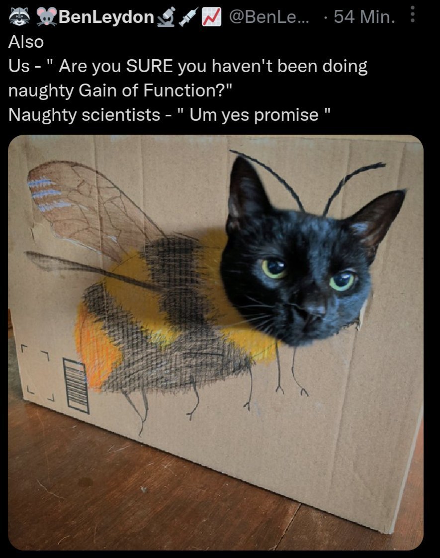 Stolen from some dumb antivaxxer - but it is funny