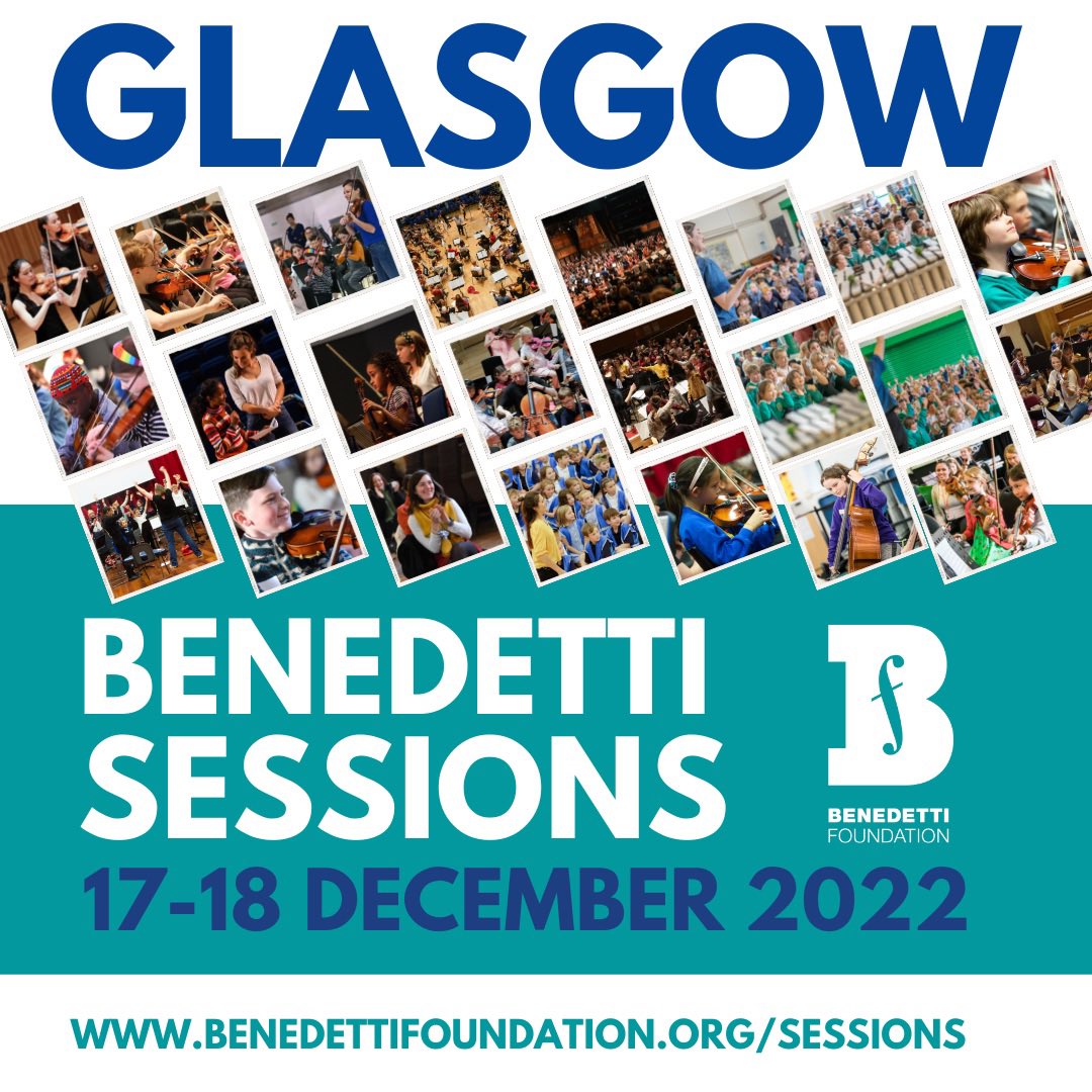 🏴󠁧󠁢󠁳󠁣󠁴󠁿It’s here! The Benedetti Sessions are returning to Glasgow on 17 &amp; 18 Dec. Led by <a href="/NickyBenedetti/">Nicola Benedetti</a> &amp; an incredible team of musicians, the Sessions will feature a brand new piece of music for mass strings written for us by Phil Cunningham, &amp; arranged by <a href="/TheAyoubSisters/">The Ayoub Sisters</a>.