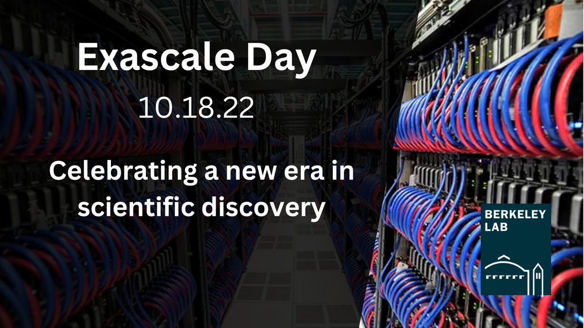 LBNLcs's tweet photo. DYK Exascale #HPC can achieve over 1 quintillion operations/sec? That’s 10 ^18–or 1 followed by 18 zeroes–and the reason that Oct. 18 is #ExascaleDay
Today, we’ll highlight how @BerkeleyLab & @ENERGY #NatLabs are helping scientists harness the power of exascale for discovery. https://t.co/jJKPPbSUgI