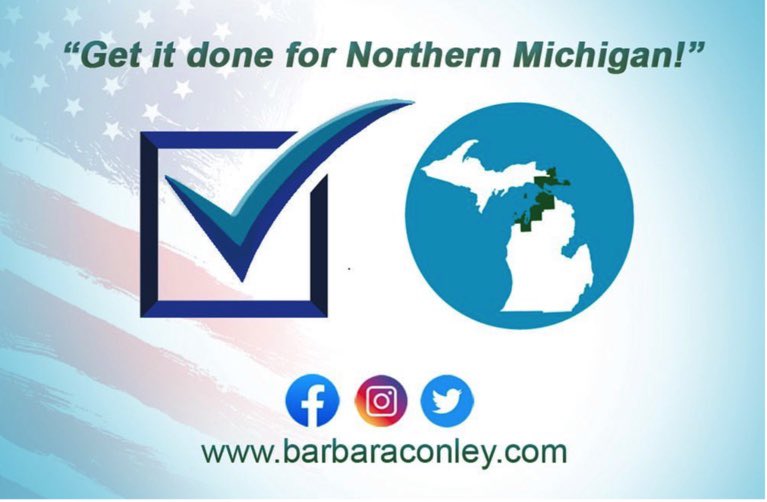 votebarbconley's tweet photo. This November 8th your vote is more important than ever. Your vote for me is a vote for the health and well-being of our community. Let’s get it done for Northern Michigan!

#YourVote #YourVoice #TakeAction #MI37thDistrict #NorthernMichigan #MIStateSenate #VoteBarbConley https://t.co/rGoCFo2W9G