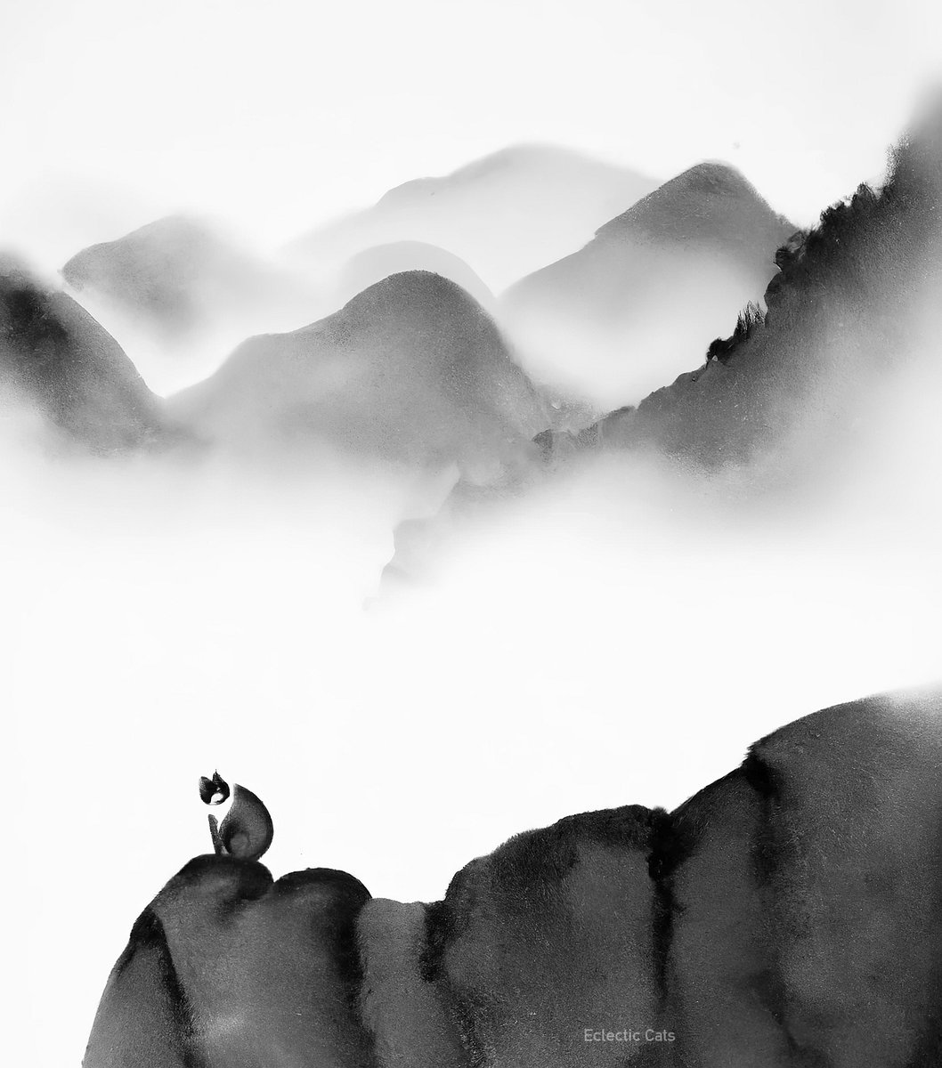 Eclectic_Cats's tweet photo. Something a little different today, in the style of a Chinese ink wash painting.

Available as print:
https://t.co/CNa8AO9KlU

#NFT: https://t.co/WuME1I9cZO #34

#catart #catartist #catnft #polygonnft #aigeneratedart #dalle #chineseart #inkwashpainting #catpainting https://t.co/sG903dW2sY