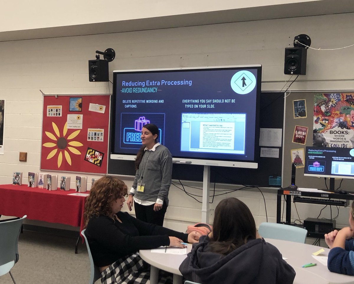 whmsmedia's tweet photo. Project Based Learning with Mrs. Reid’s 7th grade social studies classes. Design a flag representing our school community and present ideas to our principal. #PBL #PPT https://t.co/OIJkfBFLeN