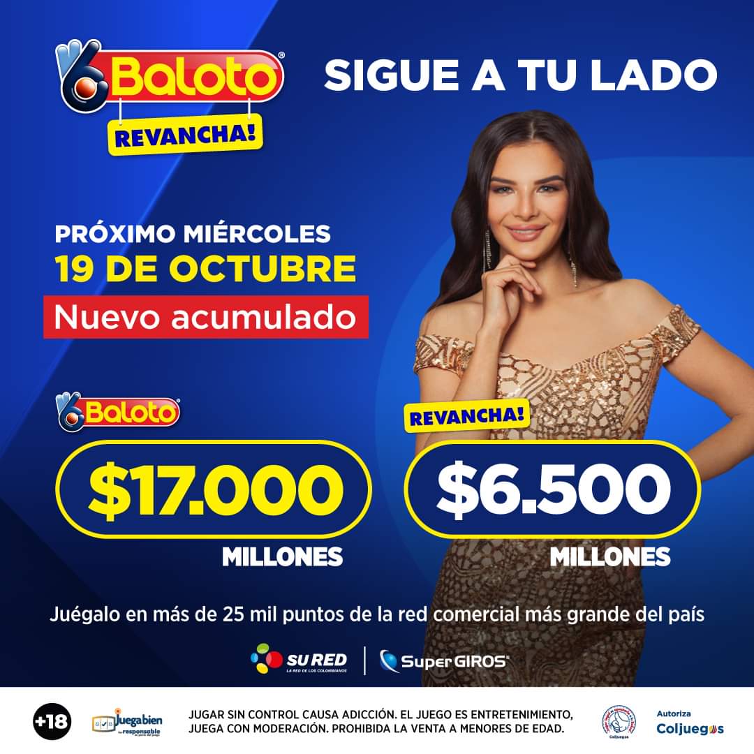 ganaganaoficial's tweet photo. 🤩¡Este gran acumulado puede ser tuyo!🤩

Juega Baloto y Revancha. 👌🏻

#PuntosBaloto #paginaoficial #Balotosigueatulado #BalotoColombia #BalotoRevancha #Baloto #Sorteo #JuegaBaloto #NuevoAcumulado #Acumuladomillonario #dinero #Coljuegos #Colombia #Sorteocolombia #Compratuticket https://t.co/LIMTGgsaHw