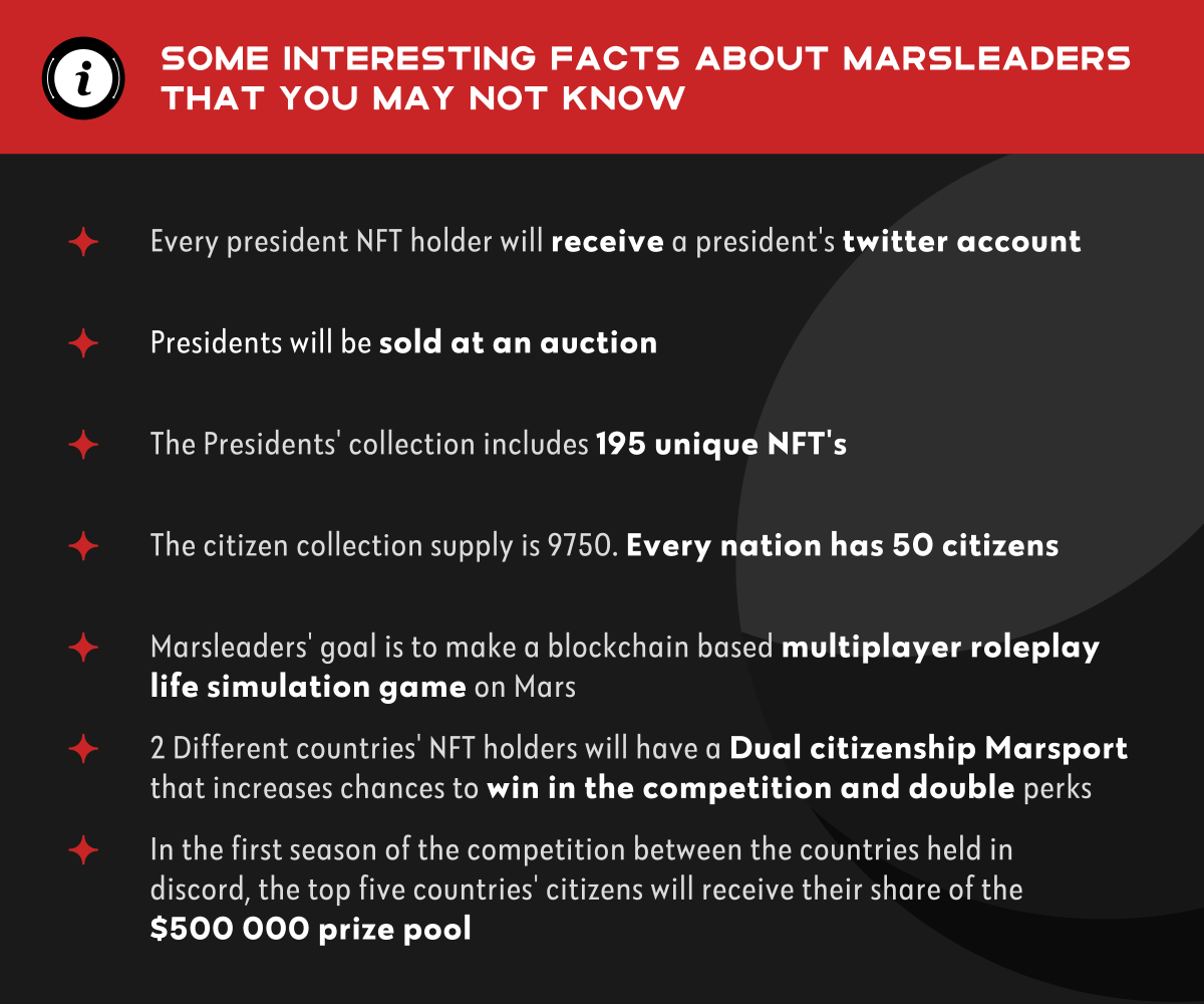 ⚡️🔺 Marsleaders 🔺⚡️

✧ #NFT ; #NFTCommunity ; #Eth ; #Marsleaders ✧