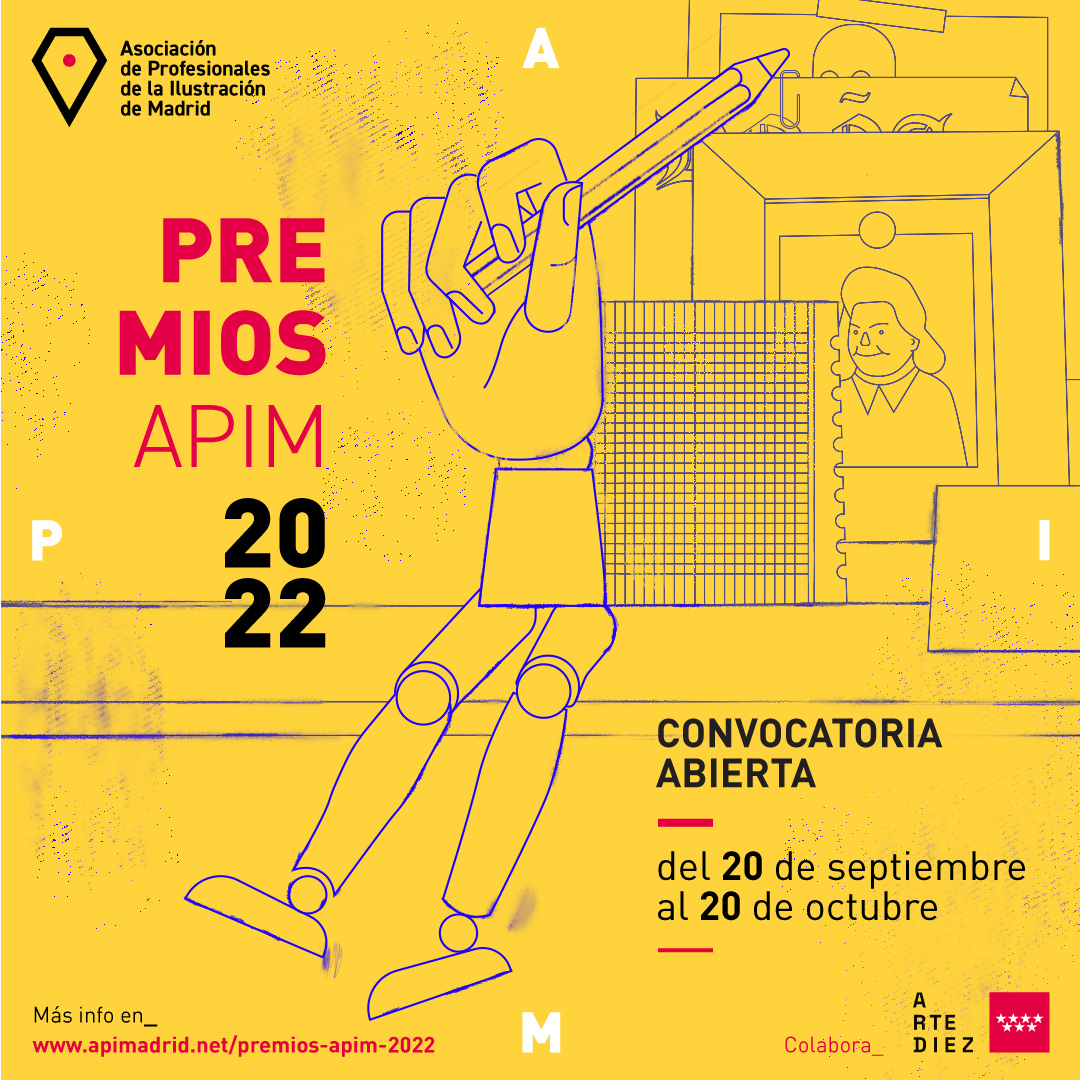 apimIlustracion's tweet photo. ✏️ ¡Anímate a presentar tu candidatura! Puedes hacerlo hasta el 20 de octubre.
👉Info y bases https://t.co/FK0qYzkenZ
#PremiosAPIM22 #Ilustración #Cómic #Animación #vfx #Madrid https://t.co/Q1DYUGQvkr