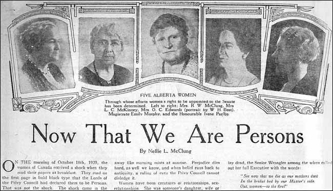 On this day in 1929, Canada recognized some women as persons. A right that at the time was not afforded to Indigenous and racialized women. As we celebrate how far we've come, may we be reminded that the fight for women's rights, and for true equality, is not over.