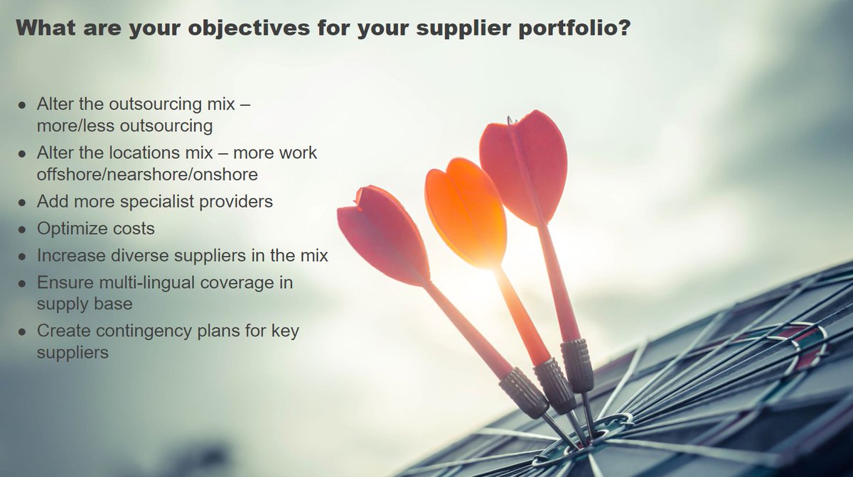 EverestGroup's tweet photo. And, one more poll question: What are your objectives for your supplier portfolio? #EGAnalyst https://t.co/4l9DAReW70