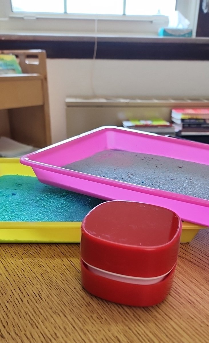 mnm12's tweet photo. This little guy is perfect for taking care of sand that gets on our table during #multisensory #literacy instruction! #MLL @FrayserTigers https://t.co/tJirw98qpB
