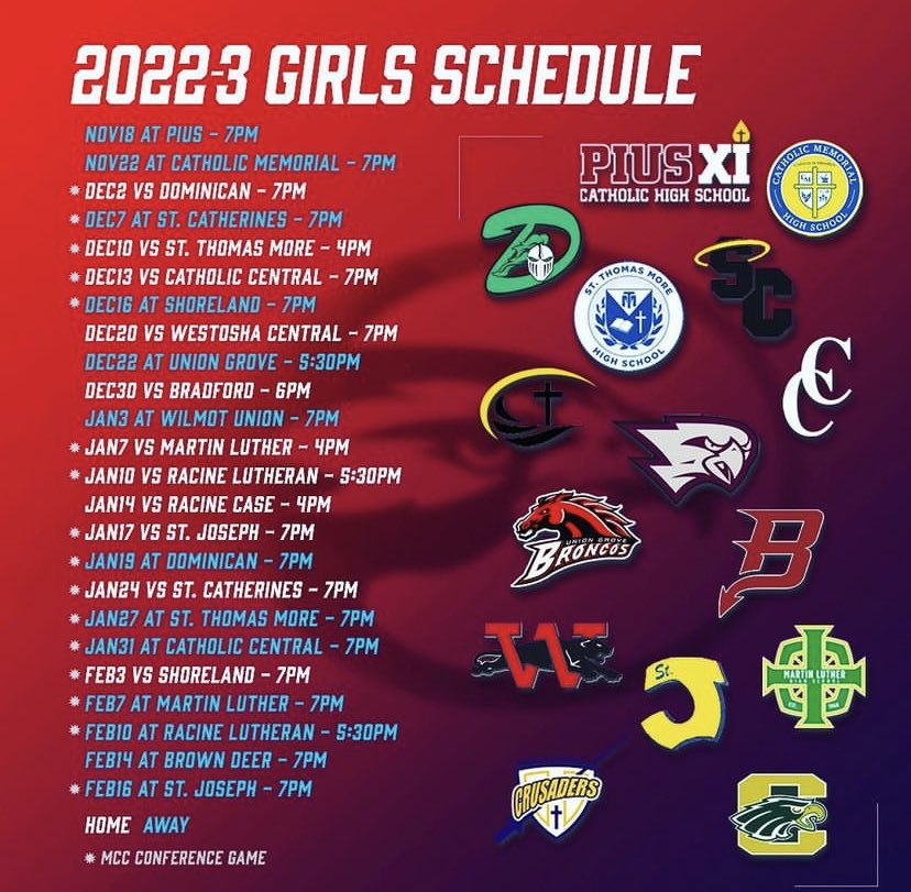 tpsgbb's tweet photo. The 2022-3 Basketball Schedule is here! Canโt wait to see you this season! You may even catch a FREE T-SHIRT at every home game! #theprairieschool #showmemyopponent #packthejac https://t.co/xDFZCfW7FU