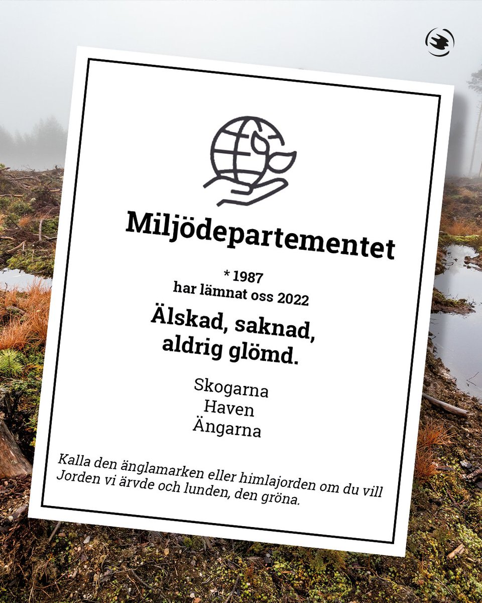 Efter 35 år i naturens tjänst läggs miljödepartementet ner av den nya M-KD-L-regeringen. Det är en tydlig och allvarlig signal om nedprioriteringen av miljöpolitiken.
#svpol #regeringsförklaring