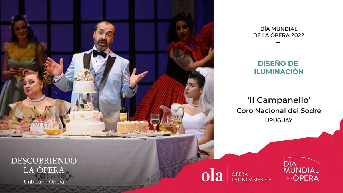 ¿Cómo se crea una ópera?
Nos sumamos a la celebración del #DíaMundialDeLaÓpera este 25 de octubre para descubrir los diferentes procesos que dan forma a este arte.

¡Estaremos compartiendo parte del proceso de creación de Il Campanello!

<a href="/OLA_opera/">Ópera Latinoamérica</a> 
<a href="/OPERAAmerica/">OPERA America</a> 
<a href="/MEC_Uruguay/">Ministerio de Educación y Cultura</a>