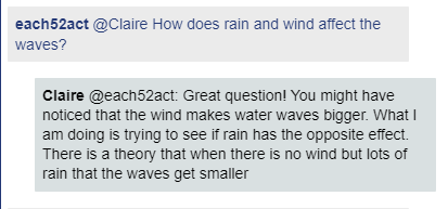 imamaths_team's tweet photo. ➗In the #CircleZone, students have been getting to know the STEM professionals and how they use maths in their jobs➗

Like how Claire uses maths to understand rain and wind effects the size of waves ! 🌊

@mathsweek @CodeWeekEU @scienceirel https://t.co/9mDOBd7aEV