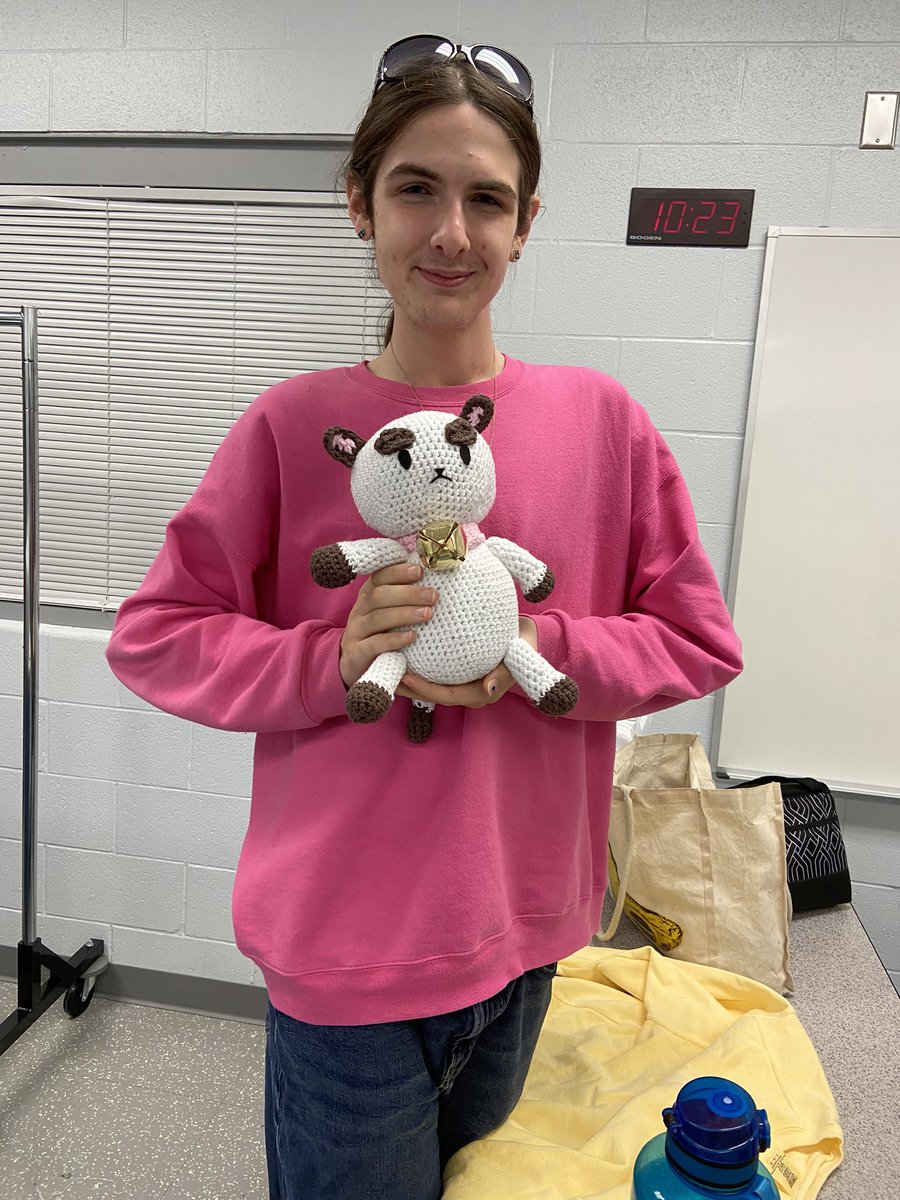 First student crochet project finished 💙