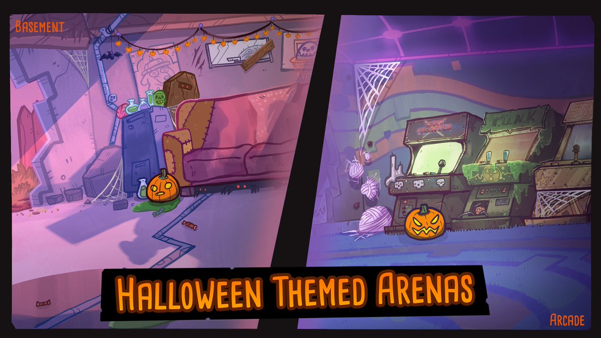 Riff City is going all in this All Hallow's Eve. Check out all of the newly decorated arenas and festive costumes while getting 2X Bonus Season XP and hunting for spooky cosmetics 🎃 

Battle Bands' Halloween Event begins on October 24th and ends on November 15th.