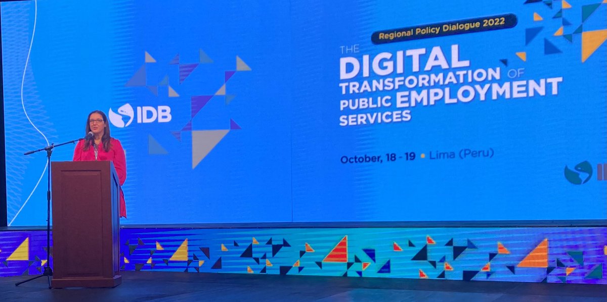 Start our Regional Policy Dialog 2022 - The Digital Transformation of Public Employment Services. Our Division Chief <a href="/Laura_Ripani/">Laura Ripani</a> welcomes officers of 15 countries in this exciting journey in Lima, Peru.