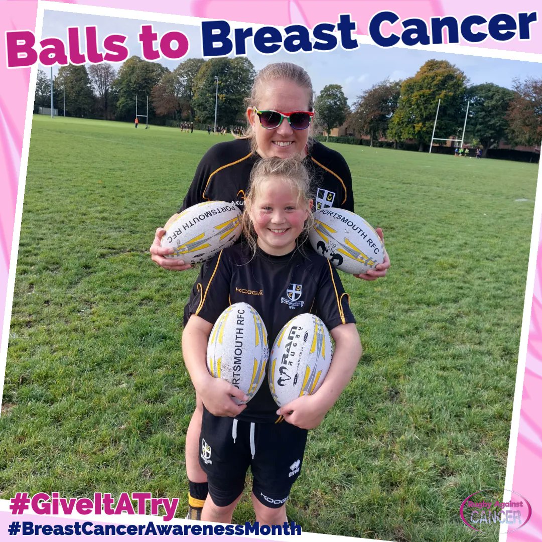 Two for Tuesday - reminding you to #GiveItATry, get to know your breasts and say #BallsToBreastCancer! 💙  

There are plenty of ways Rugby Against Cancer can be there for you, visit our website rugbyagainstcancer.com for more information. 

#BreastCancerAwarenessMonth